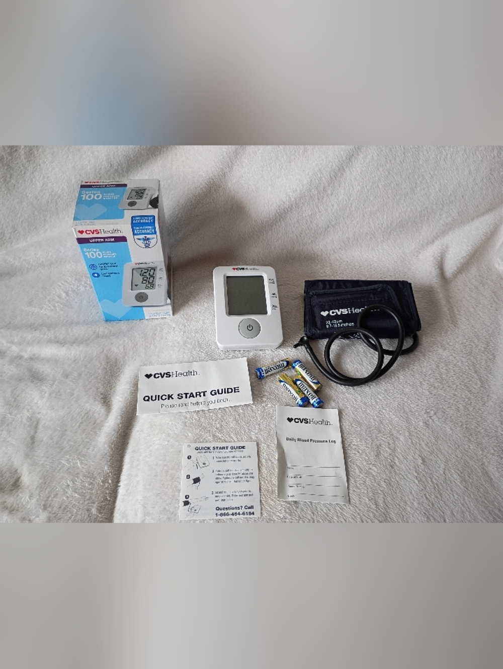 CVS Health Automatic Upper Arm Blood Pressure Monitor - White